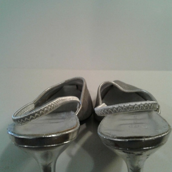 Frist Sight Silver Glittery Flats. - Picture 3 of 7